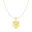 Puffed Heart Pendant in 10k Yellow Gold