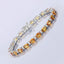 Pulsera de Zafiro Naranja y Diamante de 12.33 Quilates