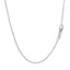 Chaîne en or blanc 14k avec maillons ronds - 1,1 mm