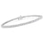 Bracelet de tennis en diamant 4.0 Cttw certifié IGI en or blanc 14K