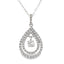 Genuine .77ct Diamond Pendant in 10KT White Gold