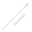 18k White Gold Round Cable Chain Necklace - 1.5mm