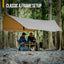 Sunscreen Waterproof Camping Awning - 4x4m