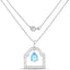 Pendentif en topaze bleue suisse de 10,50 carats en argent sterling