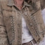 Women's Decorative Rivets Denim Jacket