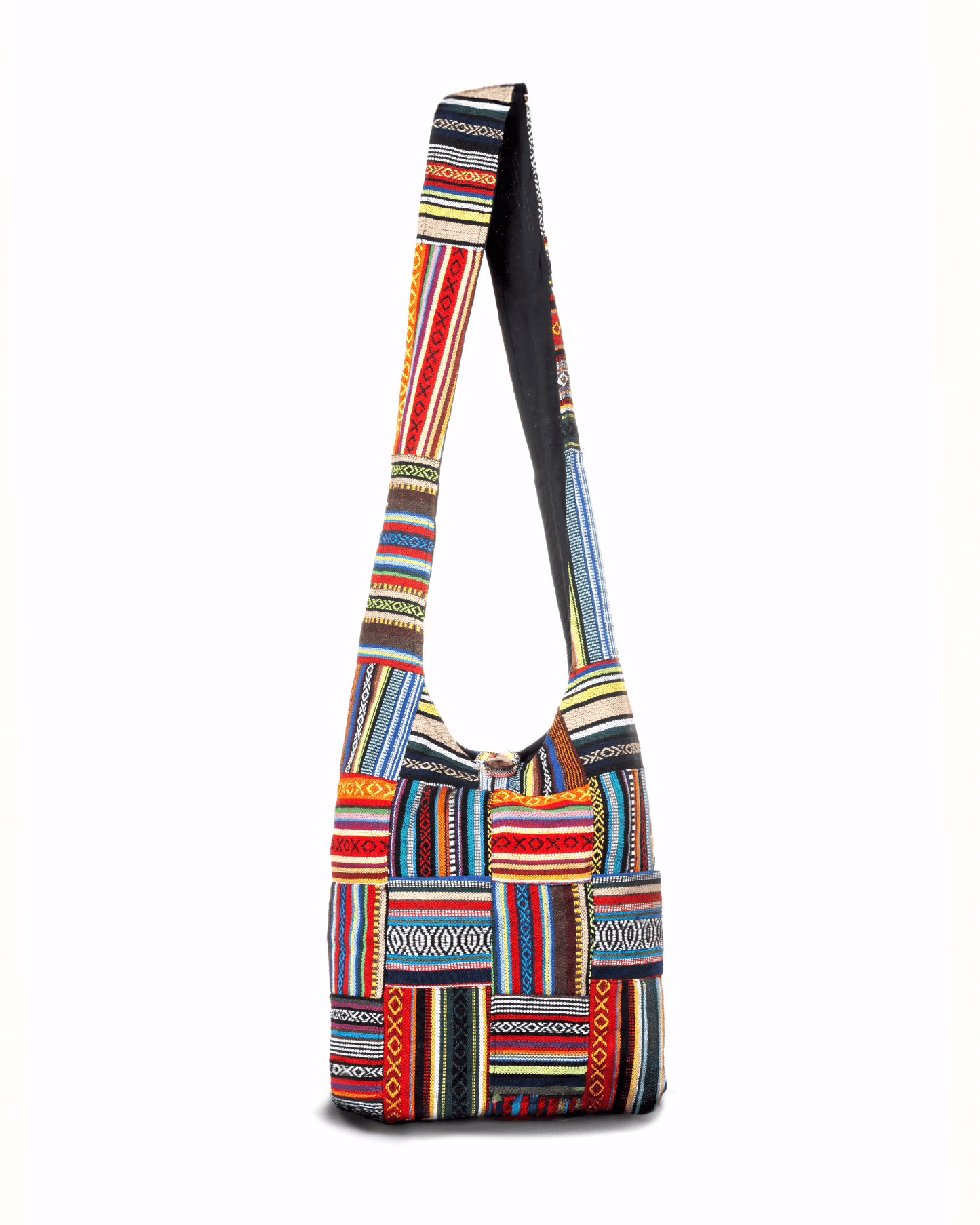Sac Hobo Rayé Patchwork de la Collection Kathmandu