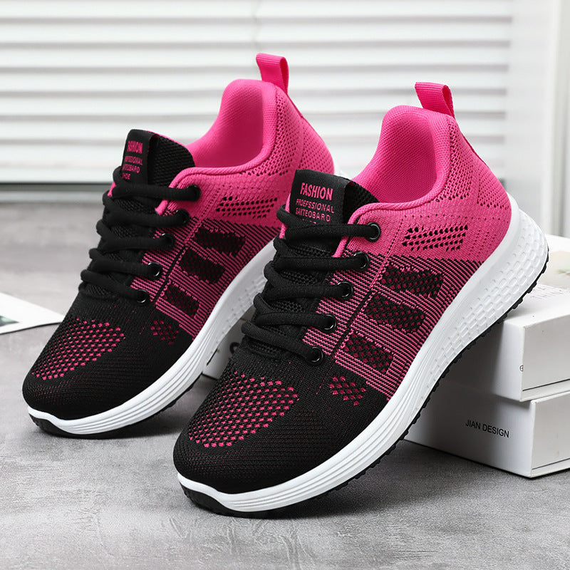 Zapatillas Casual Fly-knit para Mujer - Comodidad Transpirable