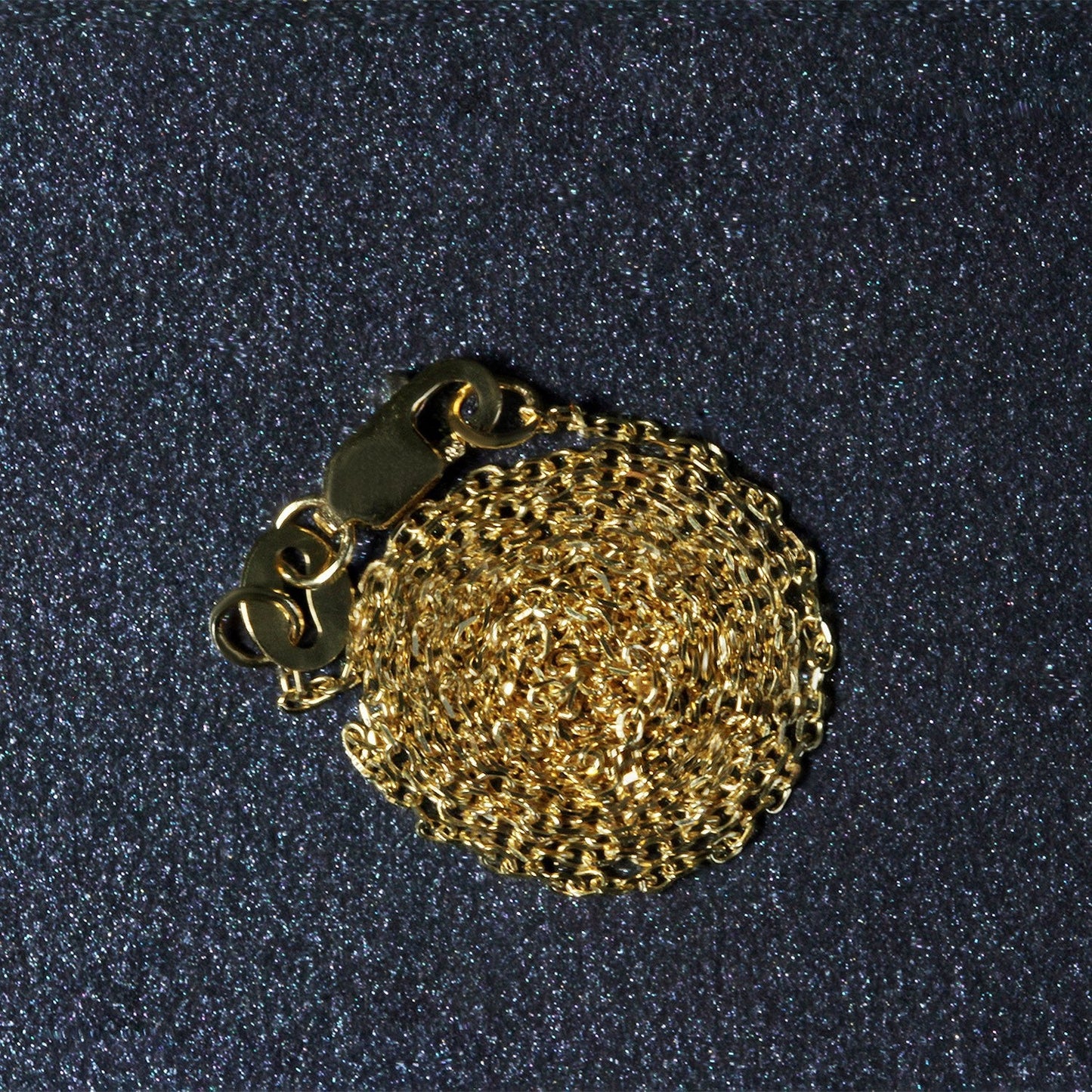 14k Yellow Gold Diamond Cut Cable Link Chain - 0.8mm