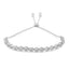 Pulsera Bolo de Diamante Cortado Redondo de Plata Esterlina .925