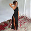 Elegant One-Shoulder Backless Slit Dress for Women