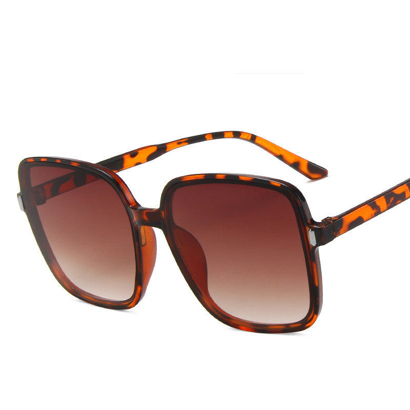Big Square Sunglasses with Stylish Rice Nail Design