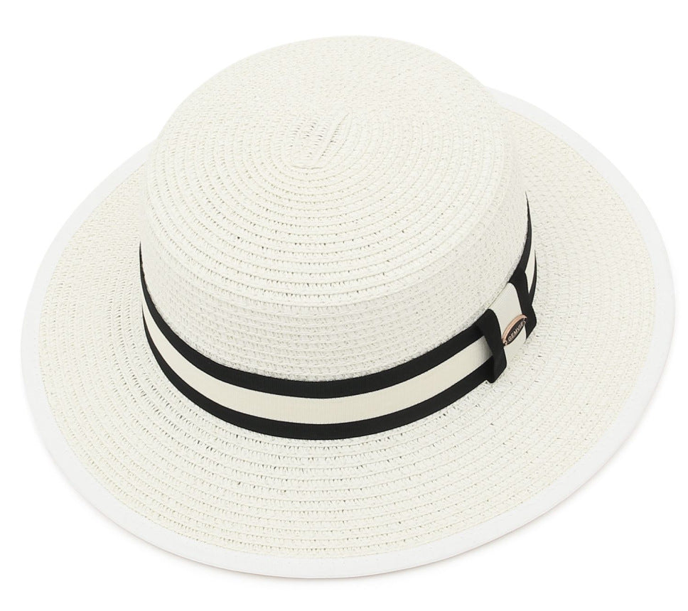 Seaside British Raffia Sun Hat for Summer Adventures