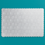Cake Board - Full Sheet Silver Scallop - Korvel