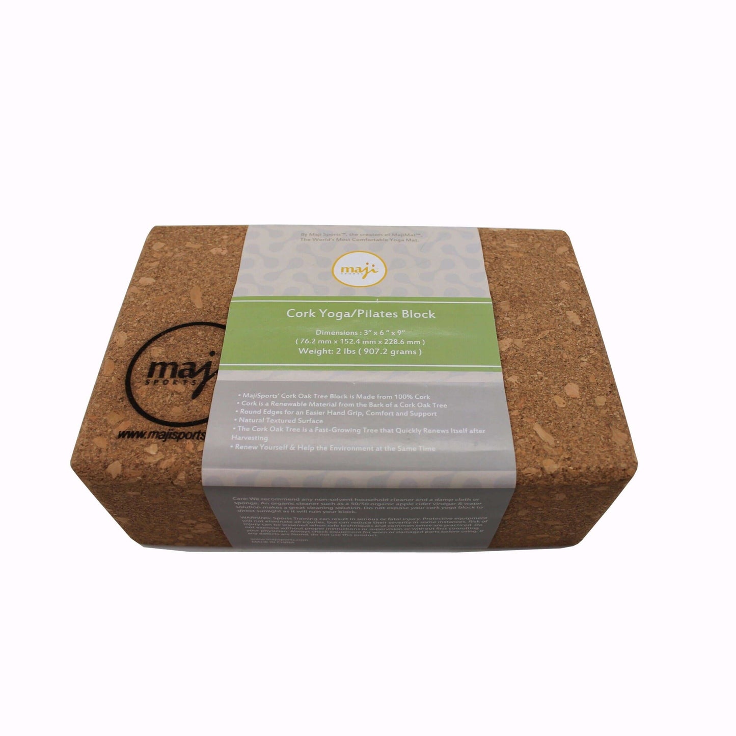 Premium 100% Cork Yoga & Pilates Block