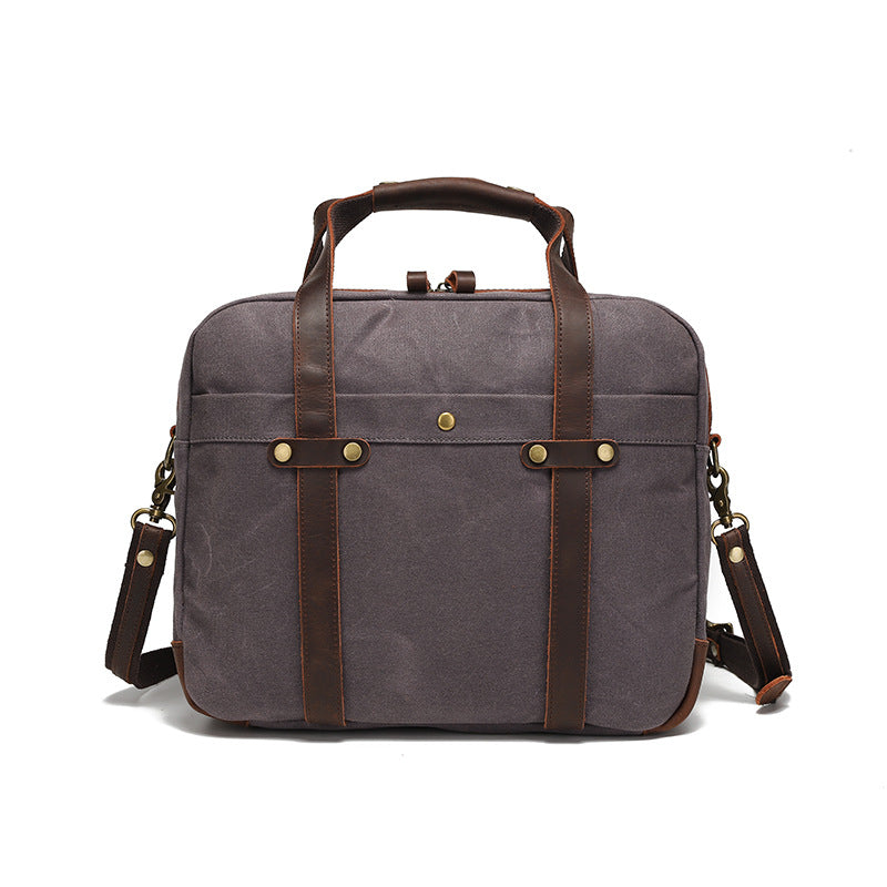 Maletín de Viaje Vintage para Hombre en Lona Encera