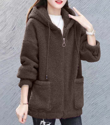 Cardigan ample imprimé sans bouton