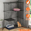 GBruno Parque para Gatos de 3 Niveles - Elegante y Espacioso