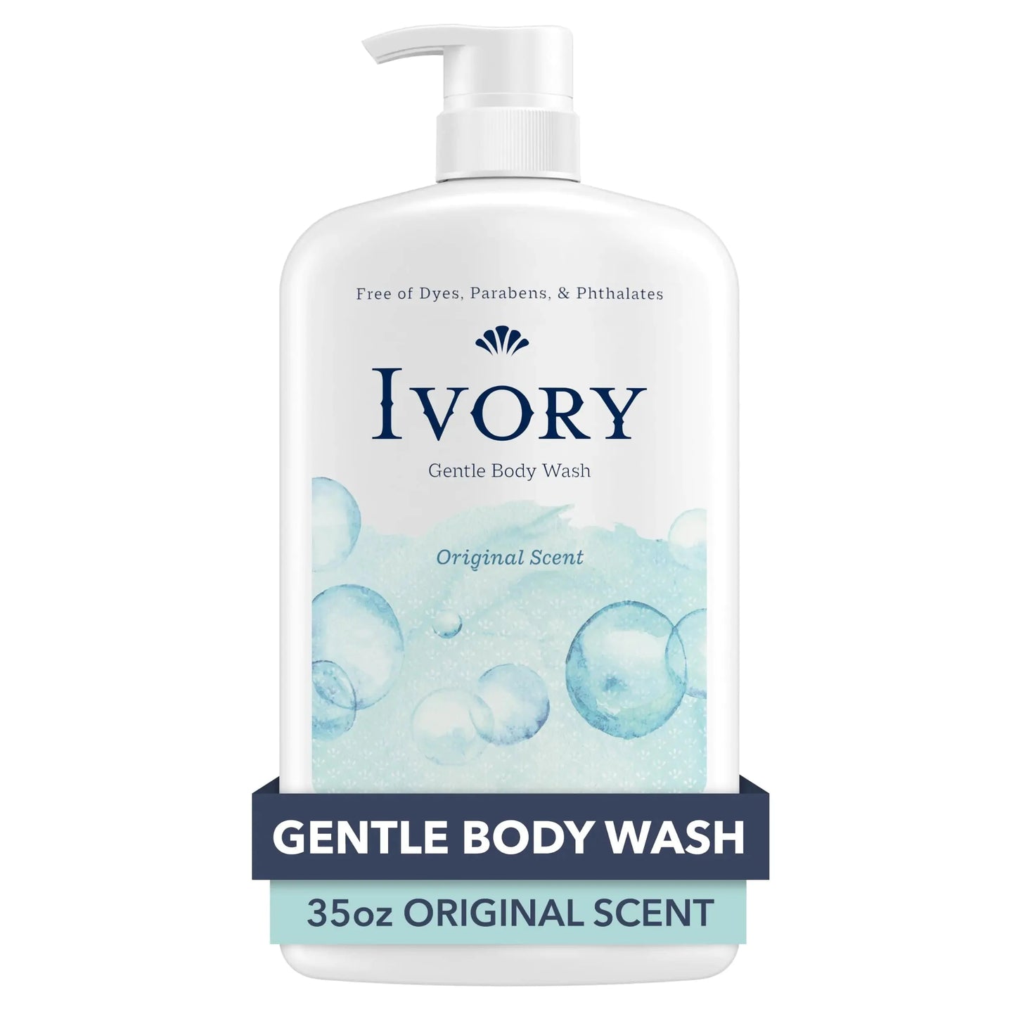 Gel Douche Doux Ivory - Scent Original, 35 oz, Adapté à Toute la Famille