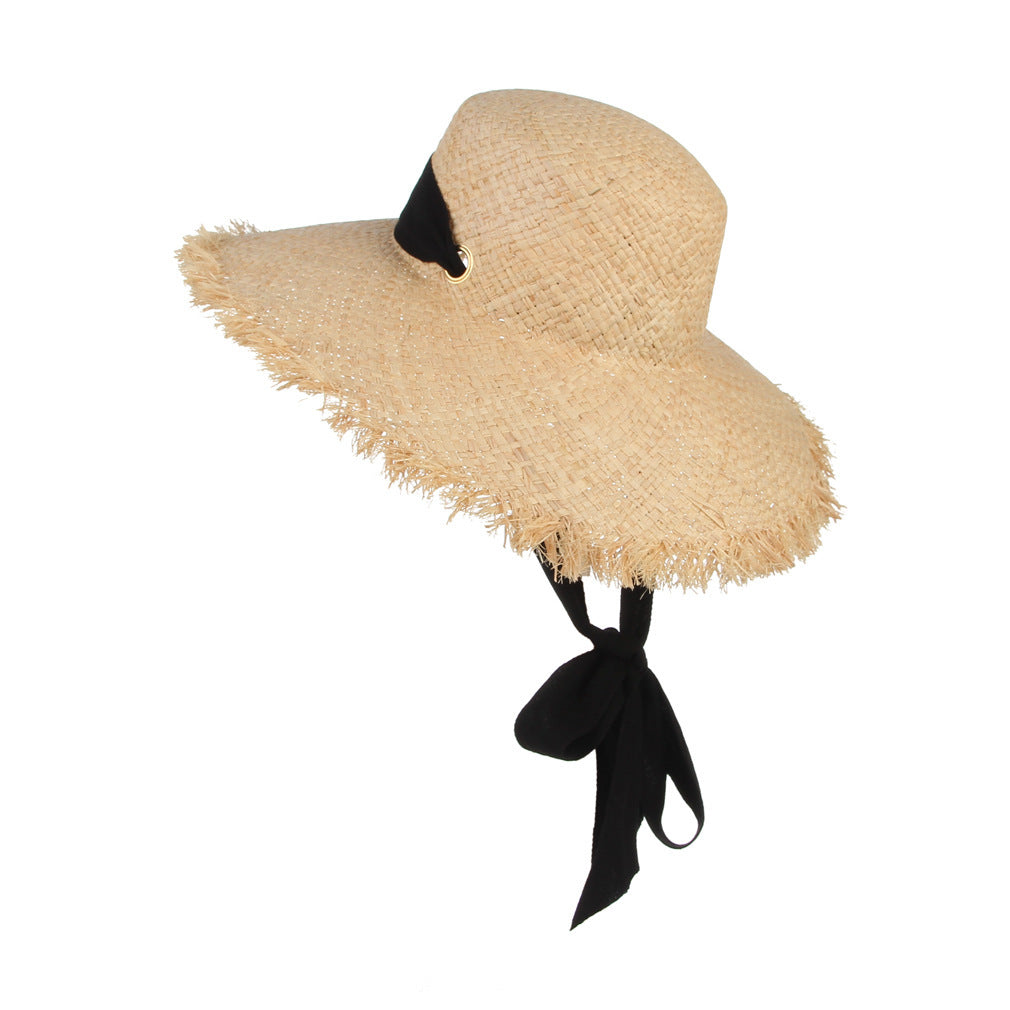 Seaside British Raffia Sun Hat for Summer Adventures