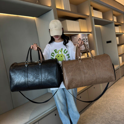 Premium Cylinder PU Leather Yoga Bag for Men and Women