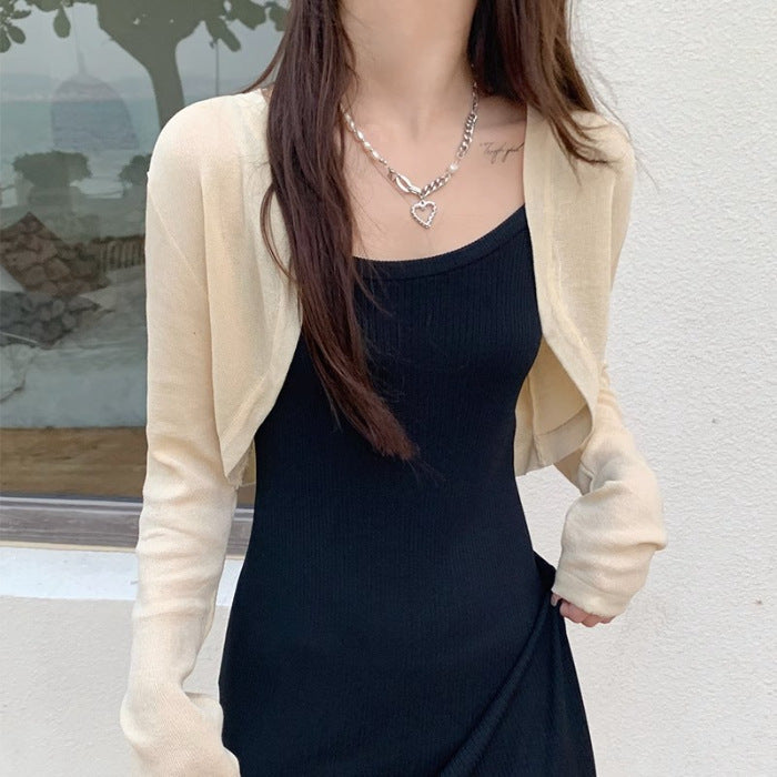 Petite Short Coat Blouse - Elegant Outerwear