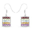 4.32 Carat Genuine Multi-Stone .925 Sterling Silver Earrings