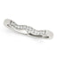 Anillo de Boda de Diamantes en Estilo Ondulado de Oro Blanco de 14k