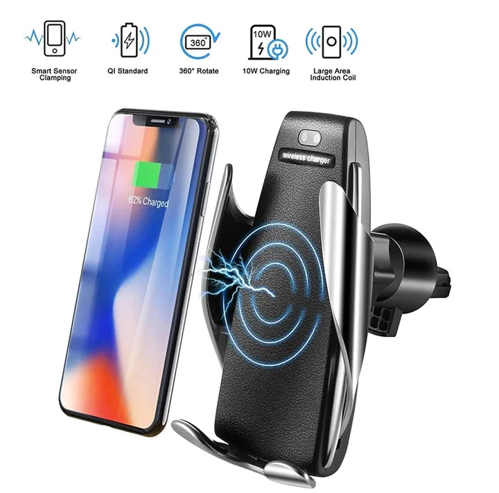 Wireless Sensor Car Phone Holder & Charger