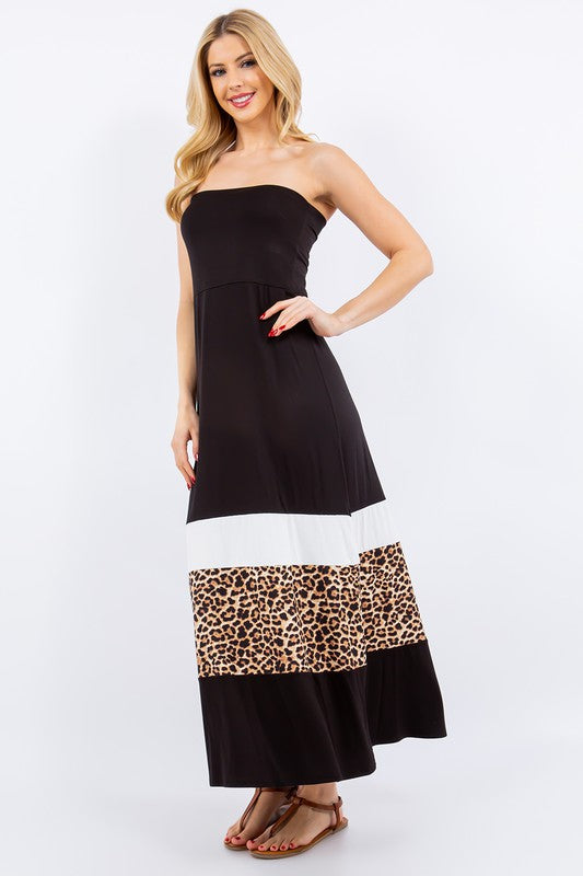 Robe Maxi Imprimé Léopard Grande Taille - Tendance et Moderne