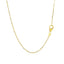 14k Yellow Gold Double-Strand Chain Necklace with Moon and Star