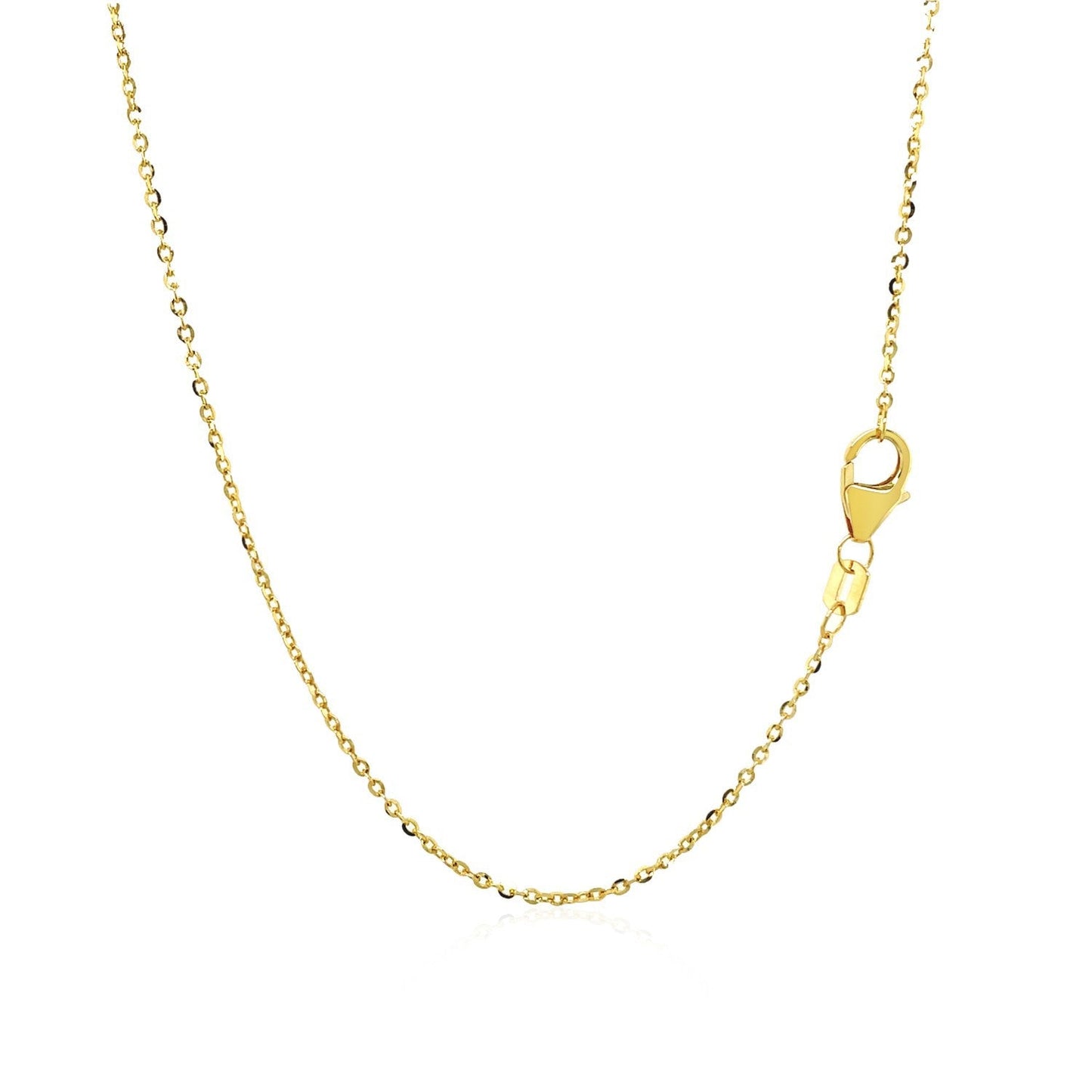 14k Yellow Gold Double-Strand Chain Necklace with Moon and Star