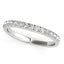 14k White Gold Pave Set Diamond Wedding Band