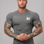 T-shirt à col rond à manches courtes pour hommes grandes tailles