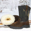 Bottes de neige montantes pour hommes avec fourrure et coton
