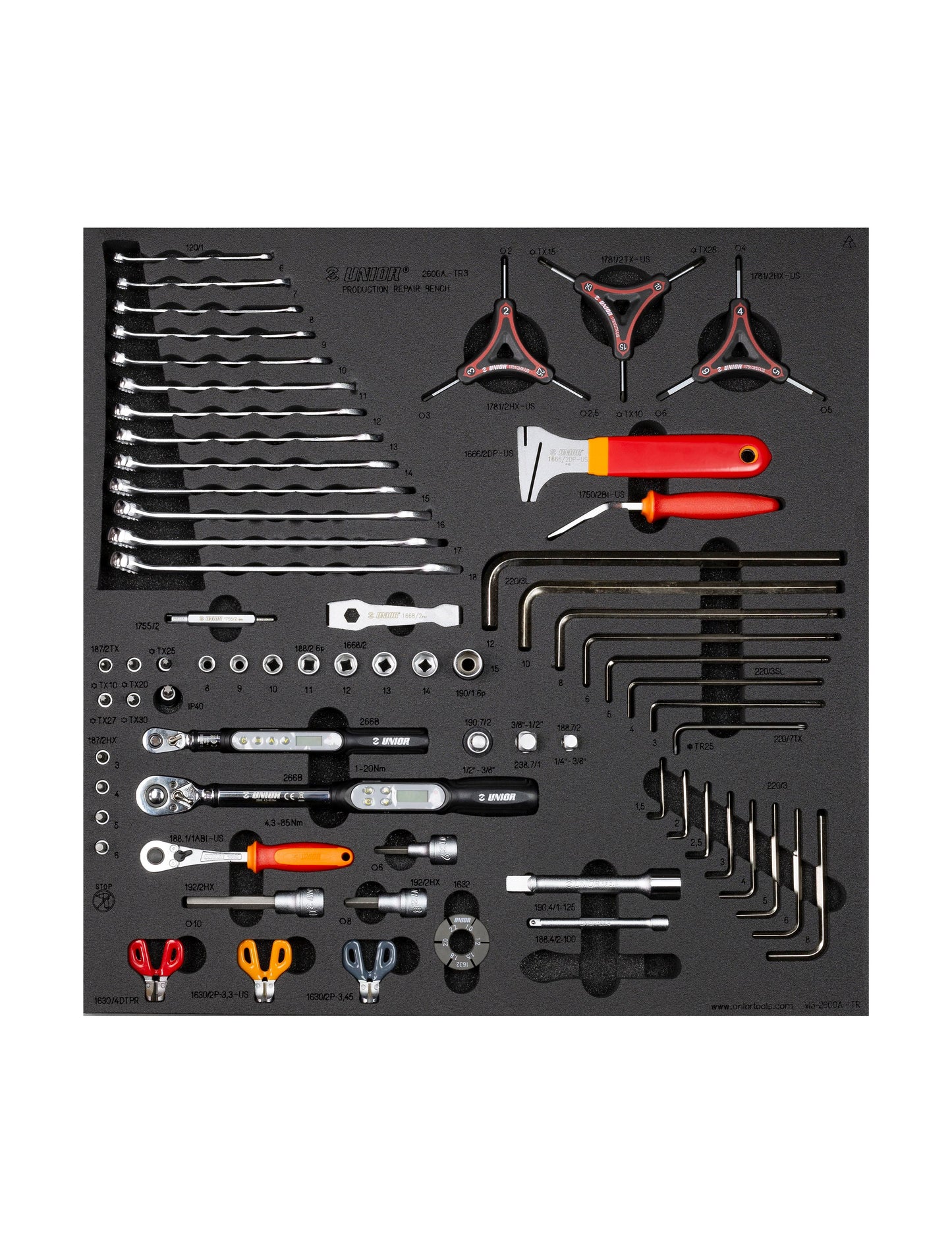 Unior Production Bench Drawer 3 V3 Black Tool Set