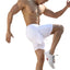 Shorts actifs pour hommes avec cordon de serrage et doublure de compression