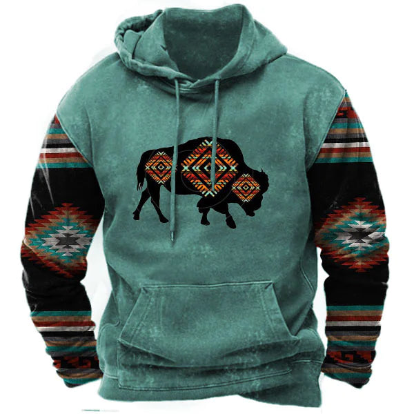 Sudadera deportiva de impresión digital para hombre