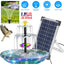 3-Tier Solar Bird Bath Fountain with Colorful LED Lights