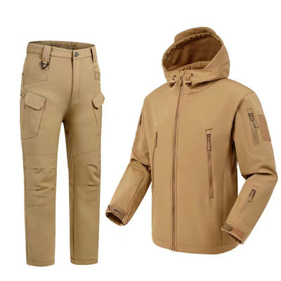 Chaqueta de Forro Polar Impermeable y a Prueba de Viento para Hombre