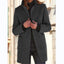 Manteau en Laine à Col Montant avec Poches pour Femmes