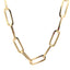 14k Yellow Gold Extra Wide Paperclip Chain Necklace