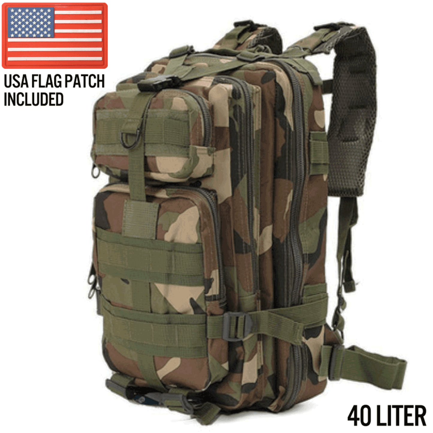 Mochila Militar Táctica XGear 40L para Aventuras al Aire Libre