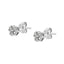 Pendientes de Stud de Diamante Trío de Plata Esterlina .925