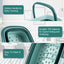 Bañera de pies plegable con rodillos de masaje - 2 paquetes