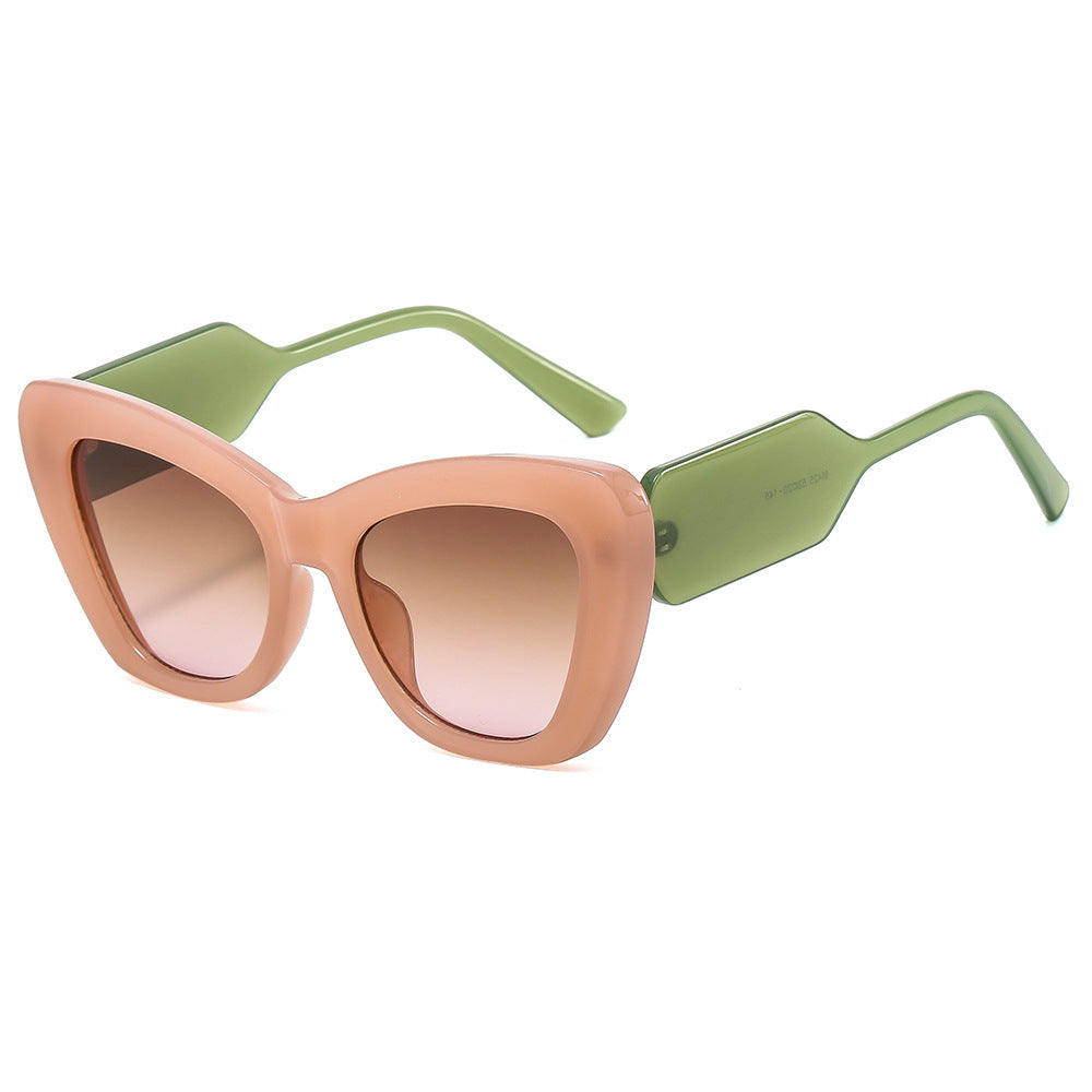 Lunettes de soleil élégantes à couleurs contrastées pour toutes les occasions