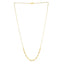 Collier en papier clip en or jaune 14 carats avec perles