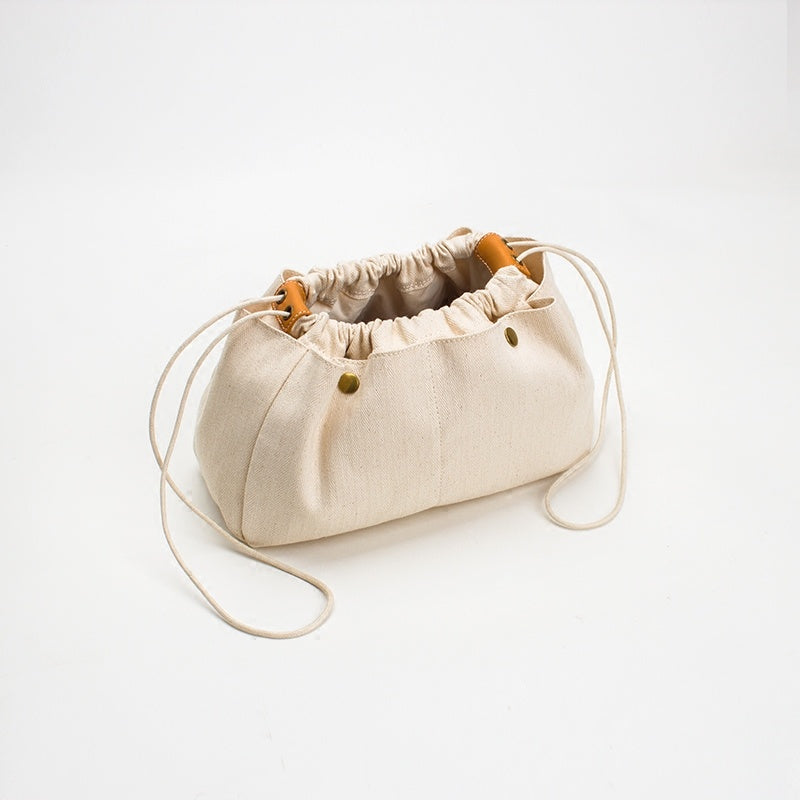 Cotton Canvas Travel Organizer Bag for Makeup