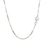 Sterling Silver Rhodium Plated Octagonal Snake Chain 1.1mm