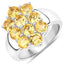 Ensemble de bijoux en argent sterling avec citrine véritable de 6,60 carats