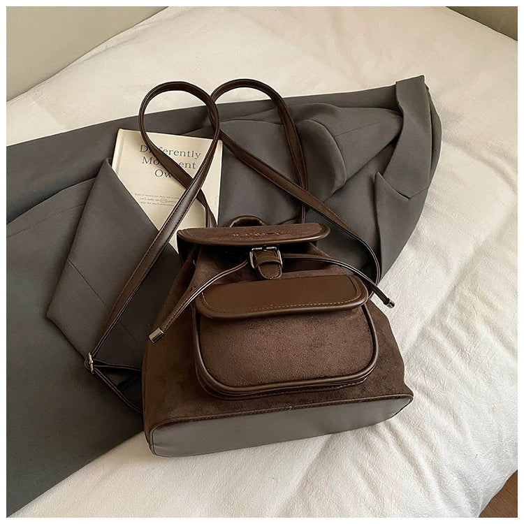Preppy-Style Commuter Backpack - Vintage Travel Bag